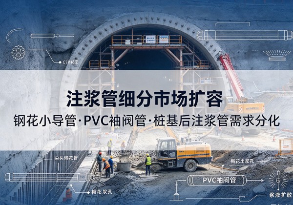 东阿注浆管细分市场扩容，隧道钢花小导管、PVC 袖阀管、桩基后注浆管需求分化
